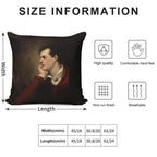 Lord Byron - 6th Baron Byron - By Richard Westall Soft Fade-Resistant Throw Pillow