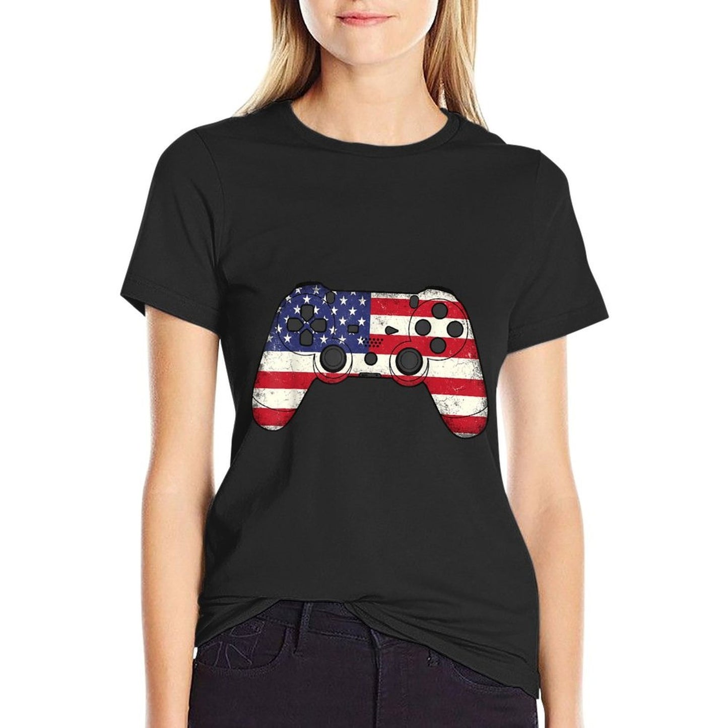 Video Game 4th of July American Gaming Gamer Men Boys  Odor-resistant T-Shirt