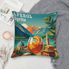 Aperol Spritz Poster Soft Home Decor Throw Pillow