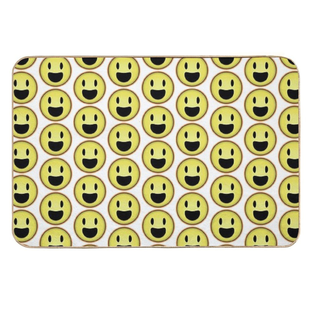Rainbow Smiley  Easy Maintenance Bath Mat