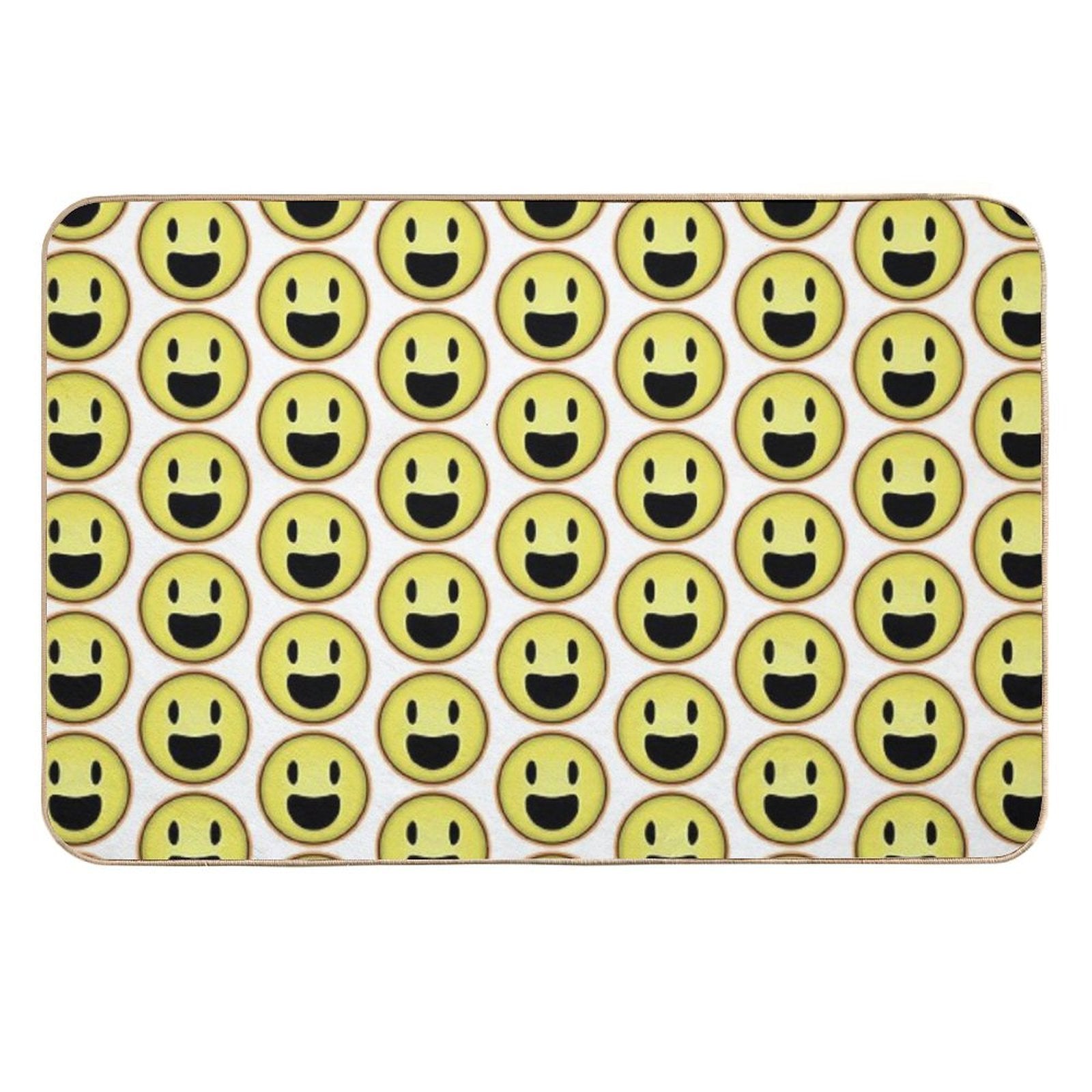 Rainbow Smiley  Easy Maintenance Bath Mat