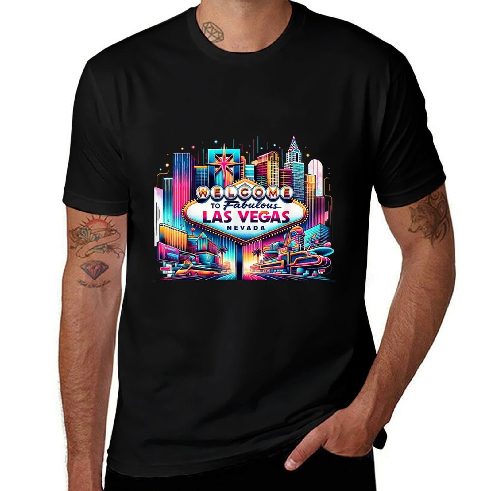 Love LAS VEGAS Baby for Holidays in Las Vegas Souvenir  Polyester Blend T-Shirt
