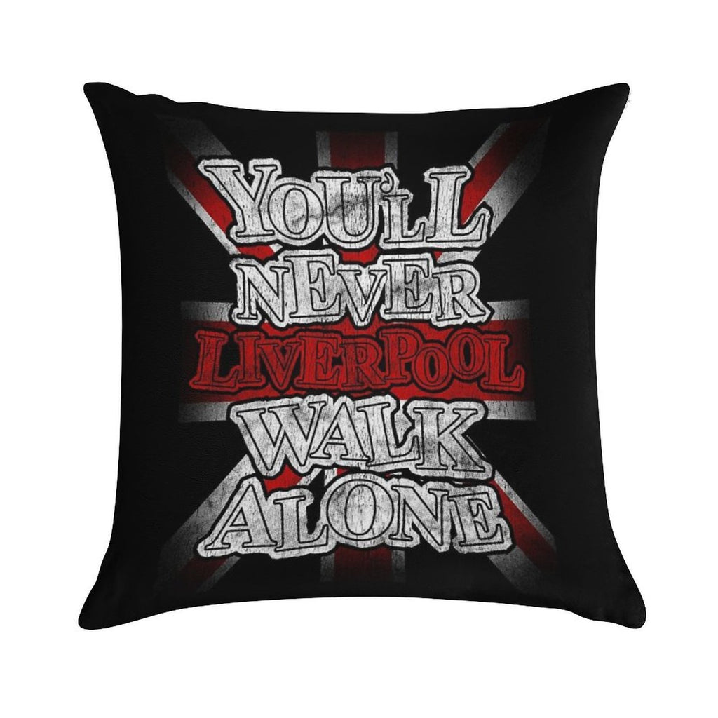 Liverpool - You'll Never Walk Alone Soft Ultra-Soft Texture Throw Pillow