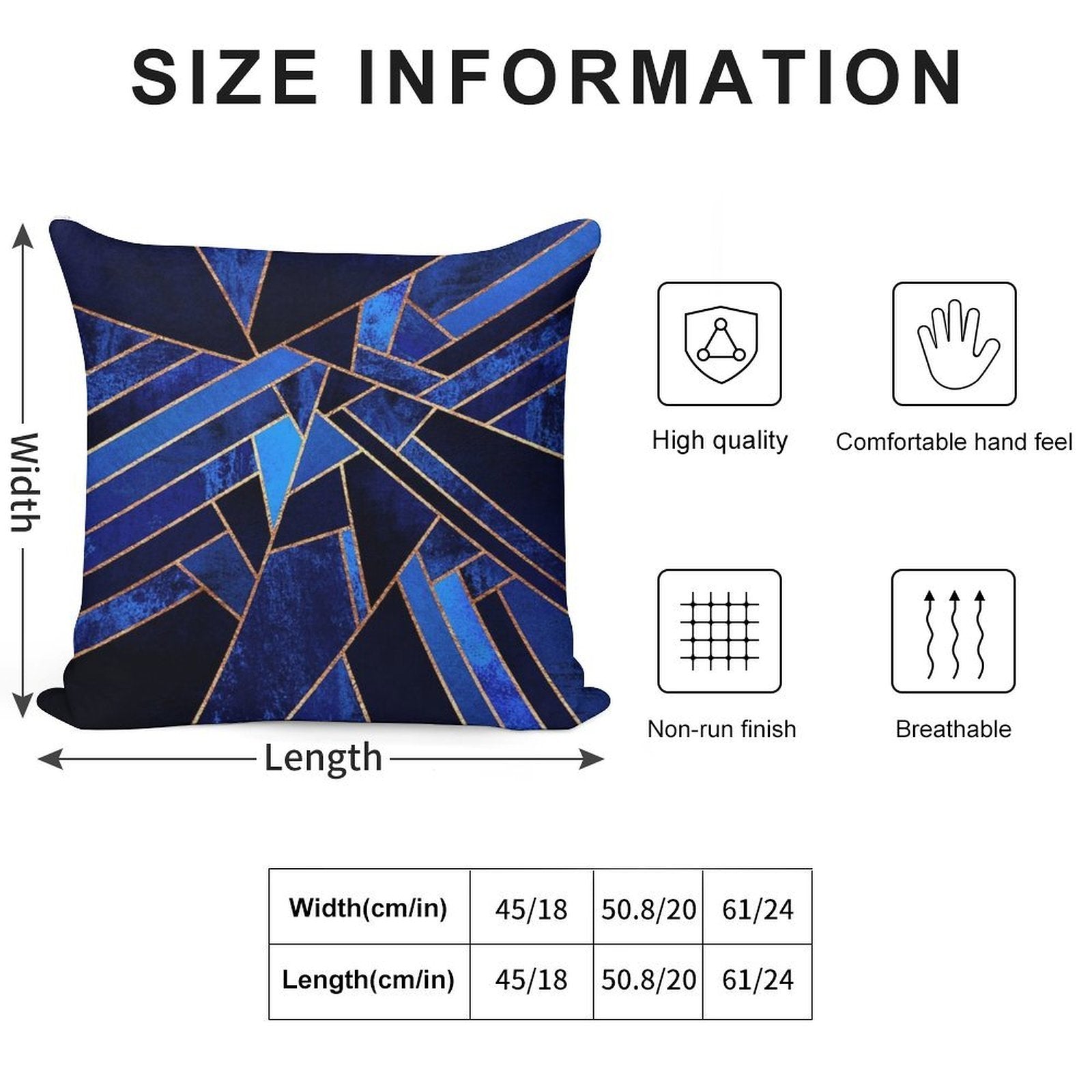 Blue Night Soft Gift Ready Throw Pillow