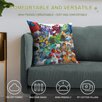 Transformers Rescue Bots Full Team Soft Washable Throw Pillow