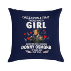 Once Upon Aimehere Was A Girl Who Really Loved Donny Osmond Soft Washable Throw Pillow