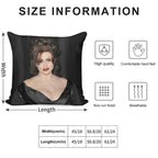 Helena Bonham Carter Merch Soft Fade-Resistant Throw Pillow