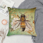Honey Bee True Soft Hidden Zipper Throw Pillow