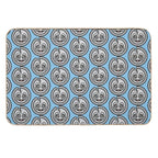 Spooky Cracked Silver Coin  Absorbent Bath Mat