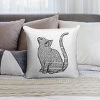 Books And Cats And Books And Cats Soft Fade-Resistant Throw Pillow