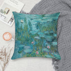 Water Lilies by Monet, 1915 Soft Shrink-Resistant Throw Pillow