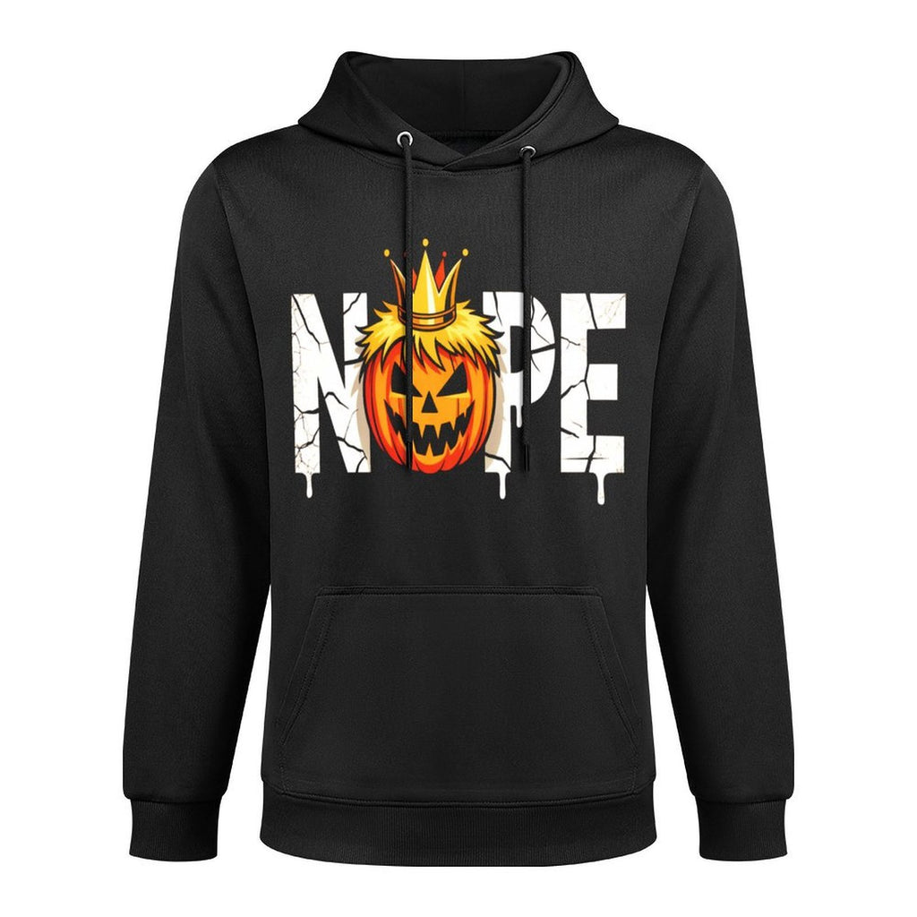Funny No Kings Halloween 2025 Distressed USA Machine Washable Hoodie