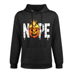 Funny No Kings Halloween 2025 Distressed USA Machine Washable Hoodie