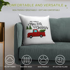 Merry Little Christmas Soft Durable Construction Throw Pillow