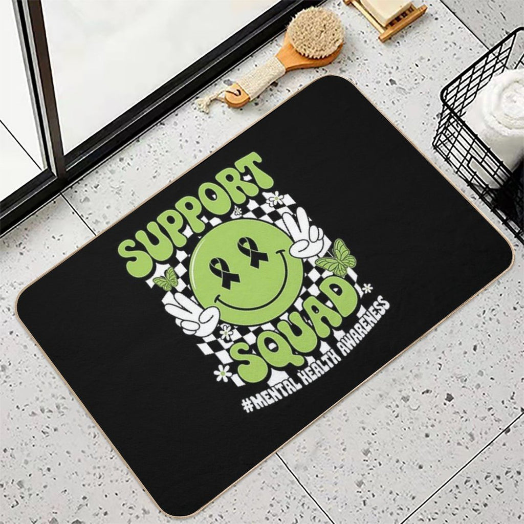 Motivation Support Squad Mental Health Awareness Men Women  Versatile Bath Mat