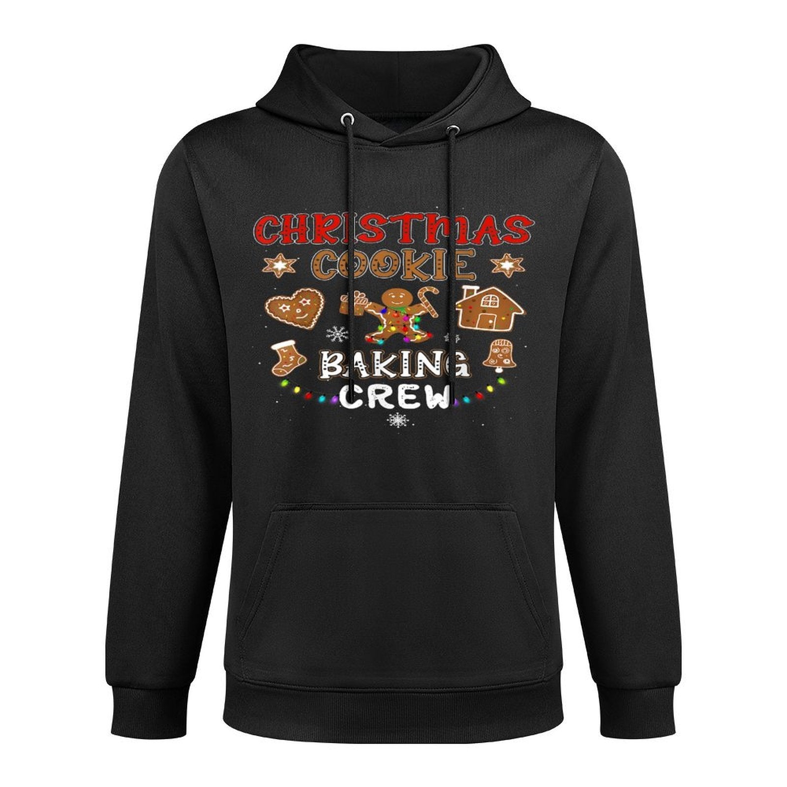 Christmas Cookie Baking Crew Xmas Gingerbread Family Pajamas Colorfast Hoodie