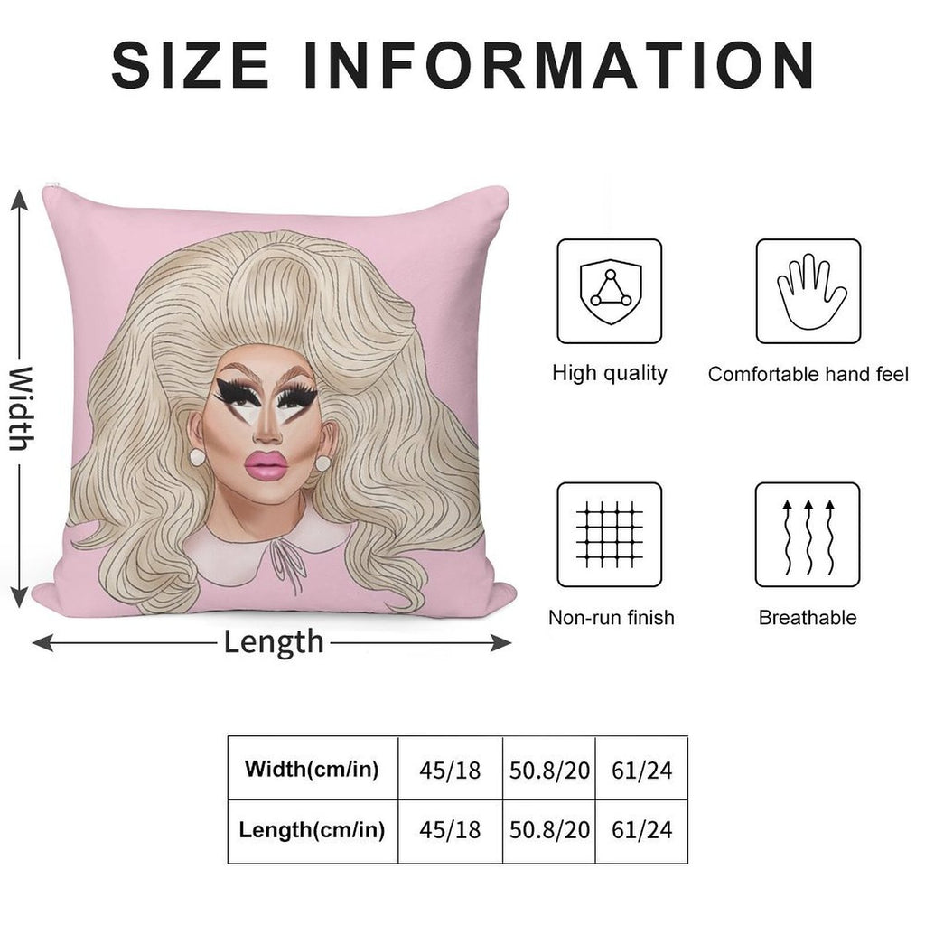 Trixie Mattel Soft Warmth Comfort Throw Pillow
