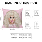 Trixie Mattel Soft Warmth Comfort Throw Pillow
