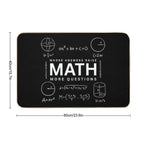 Math – Where Answers Raise More Questions Durable Bath Mat