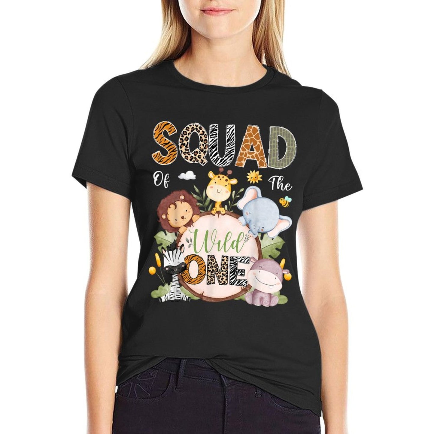 Squad Of The Wild One 1St Birthday Safari Jungle Animals  Quick-drying T-Shirt