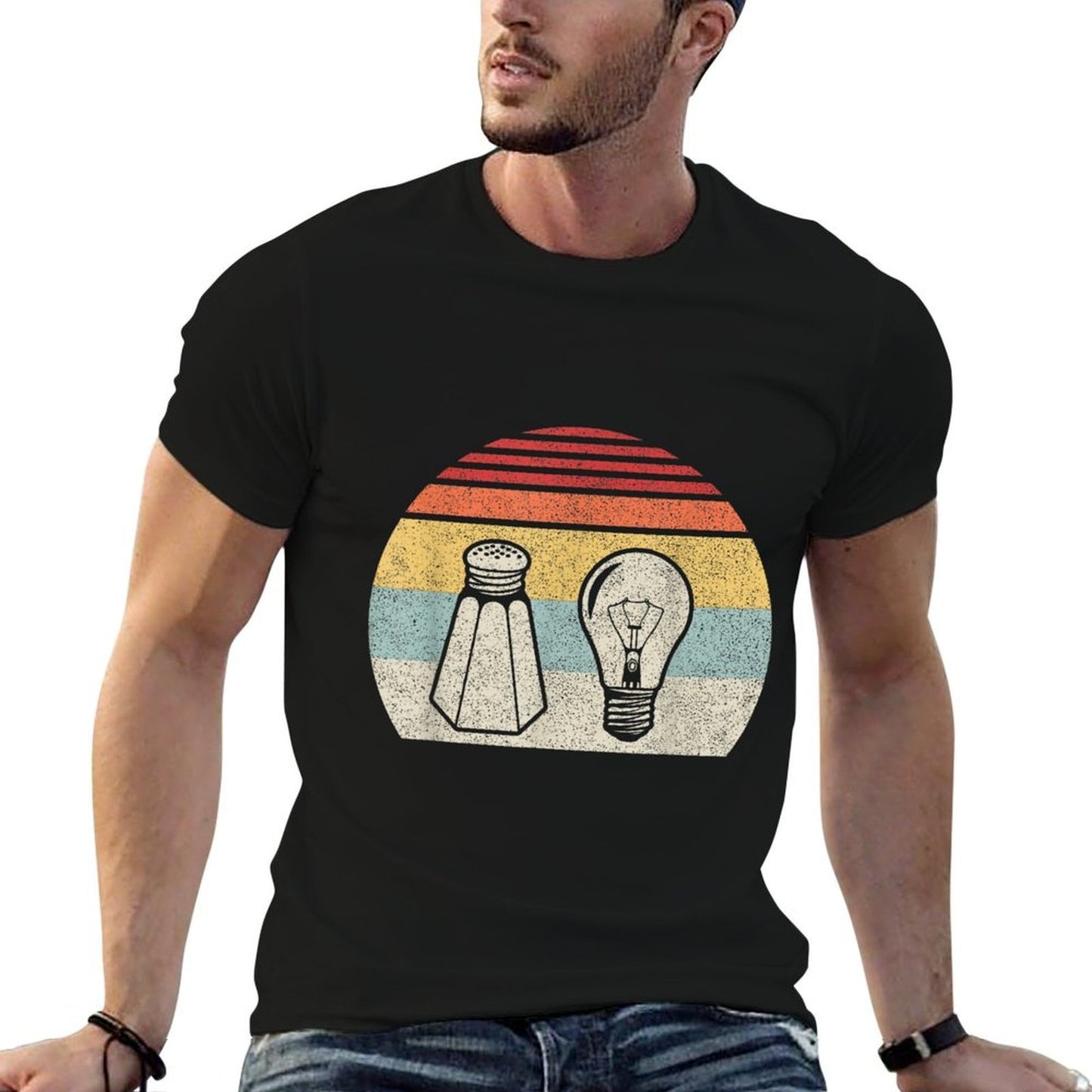 Retro Salt & Light Be Ye Salt Christ  Ribbed Collar T-Shirt