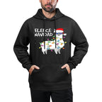 Fleece Navidad Funny Christmas Navidad Llama Versatile Streetwear Hoodie