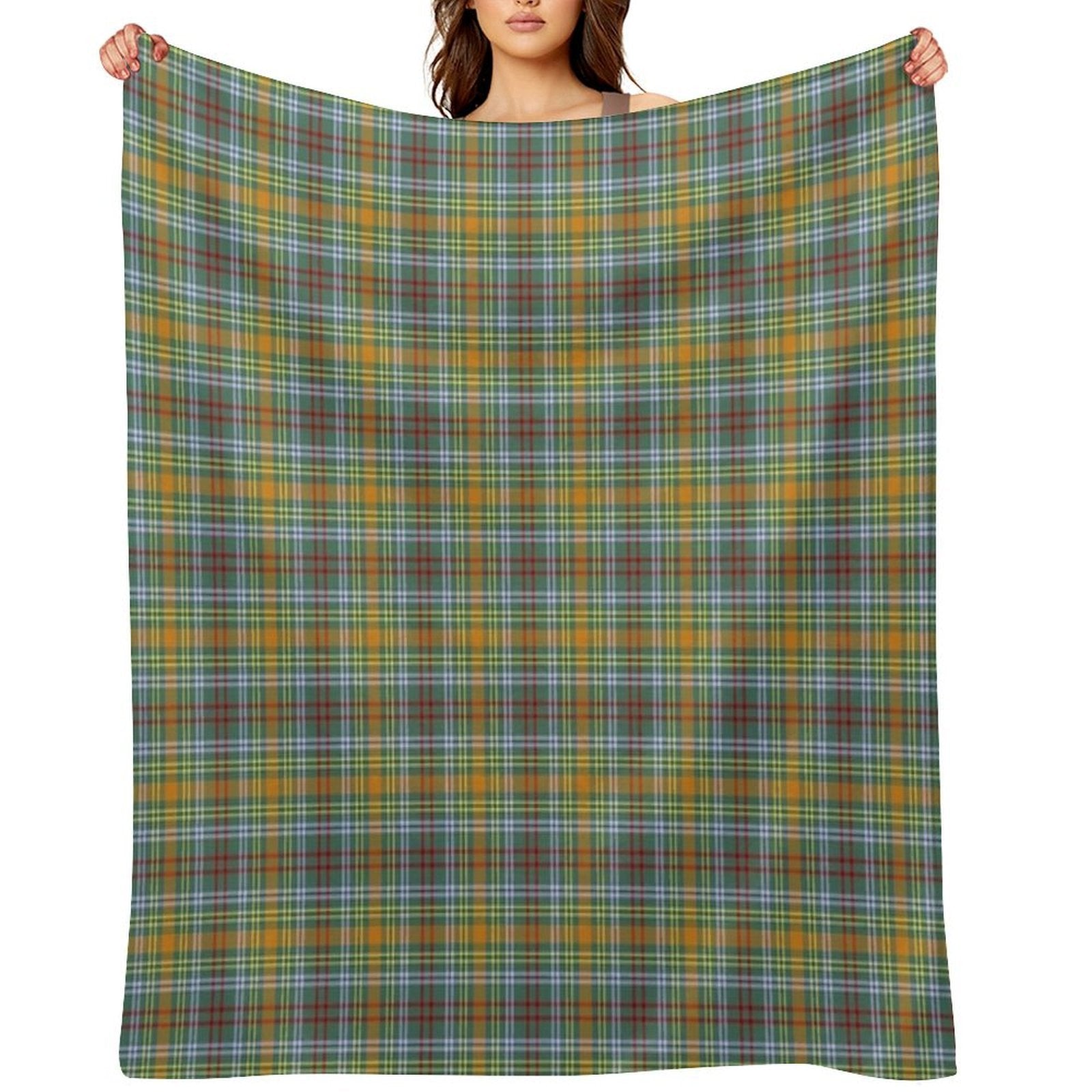 O'Brien Tartan Pattern Colorful Irish Plaid Durable Throw Blanket