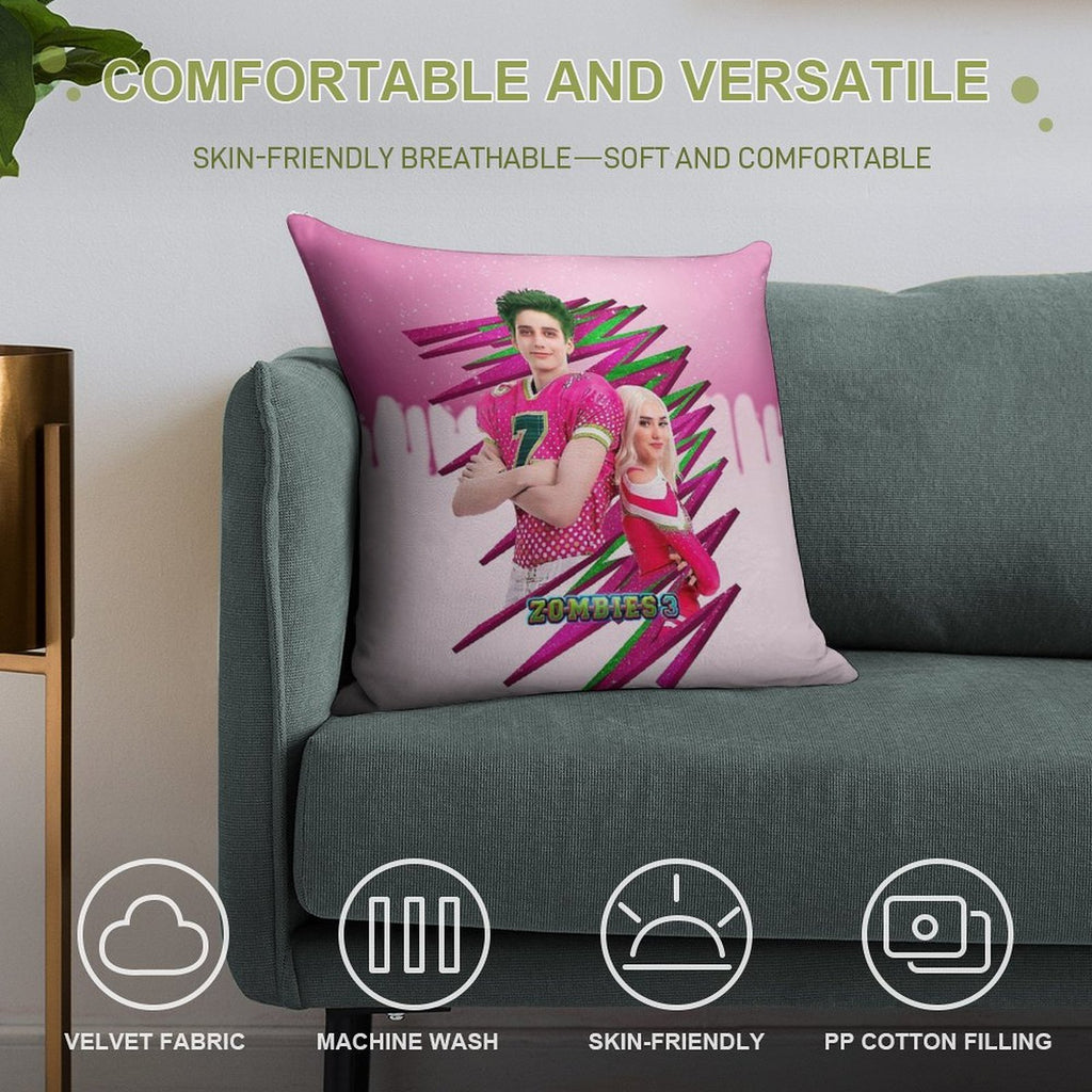 Zombies 3 - Zed And Addison Magic Soft Anti-Pilling Throw Pillow