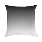 SHADES OF GREY - Minimalist Black to White Gradient Ombre Soft Skin-Friendly Throw Pillow