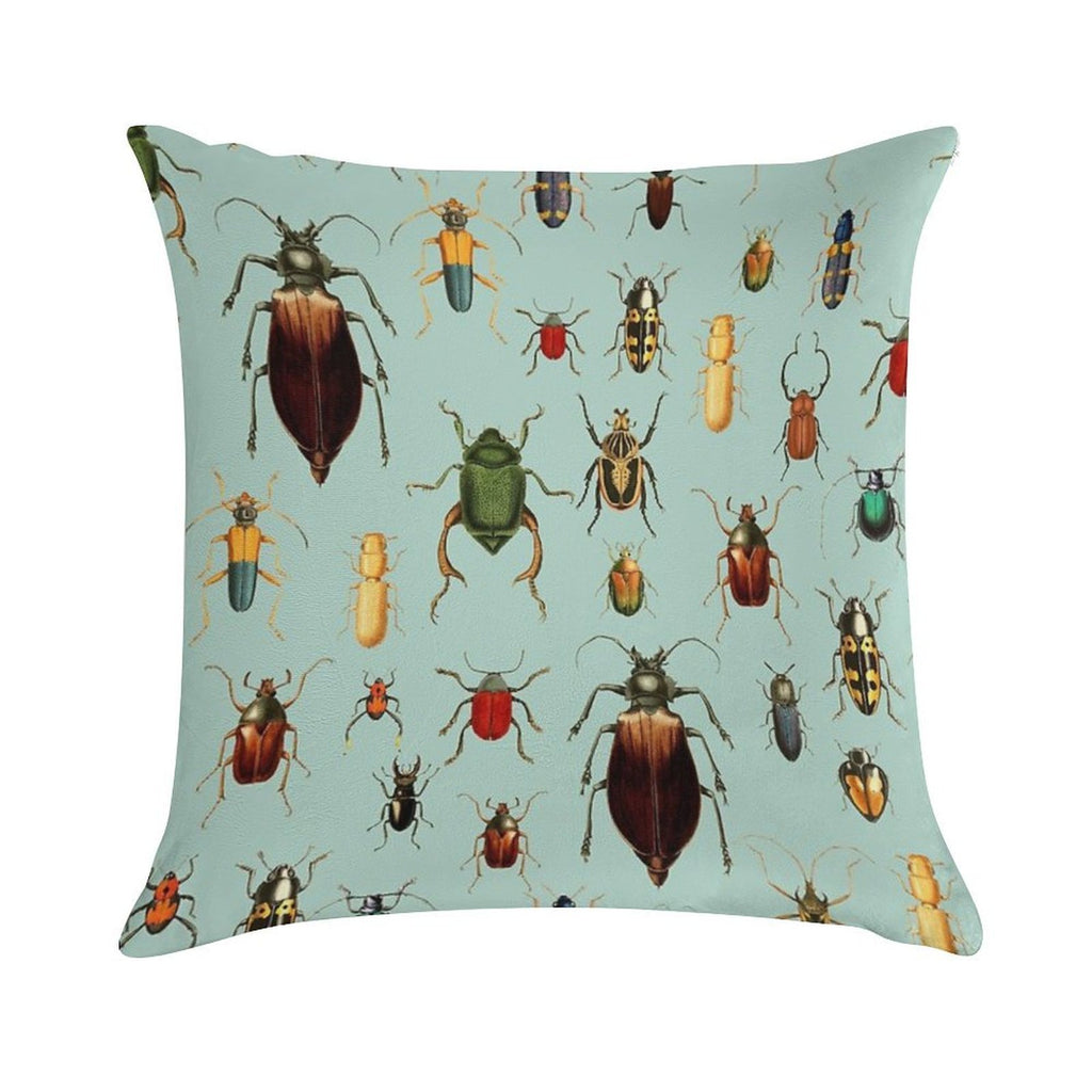 Antique Pattern - Beetles And Bugs Soft Warmth Comfort Throw Pillow