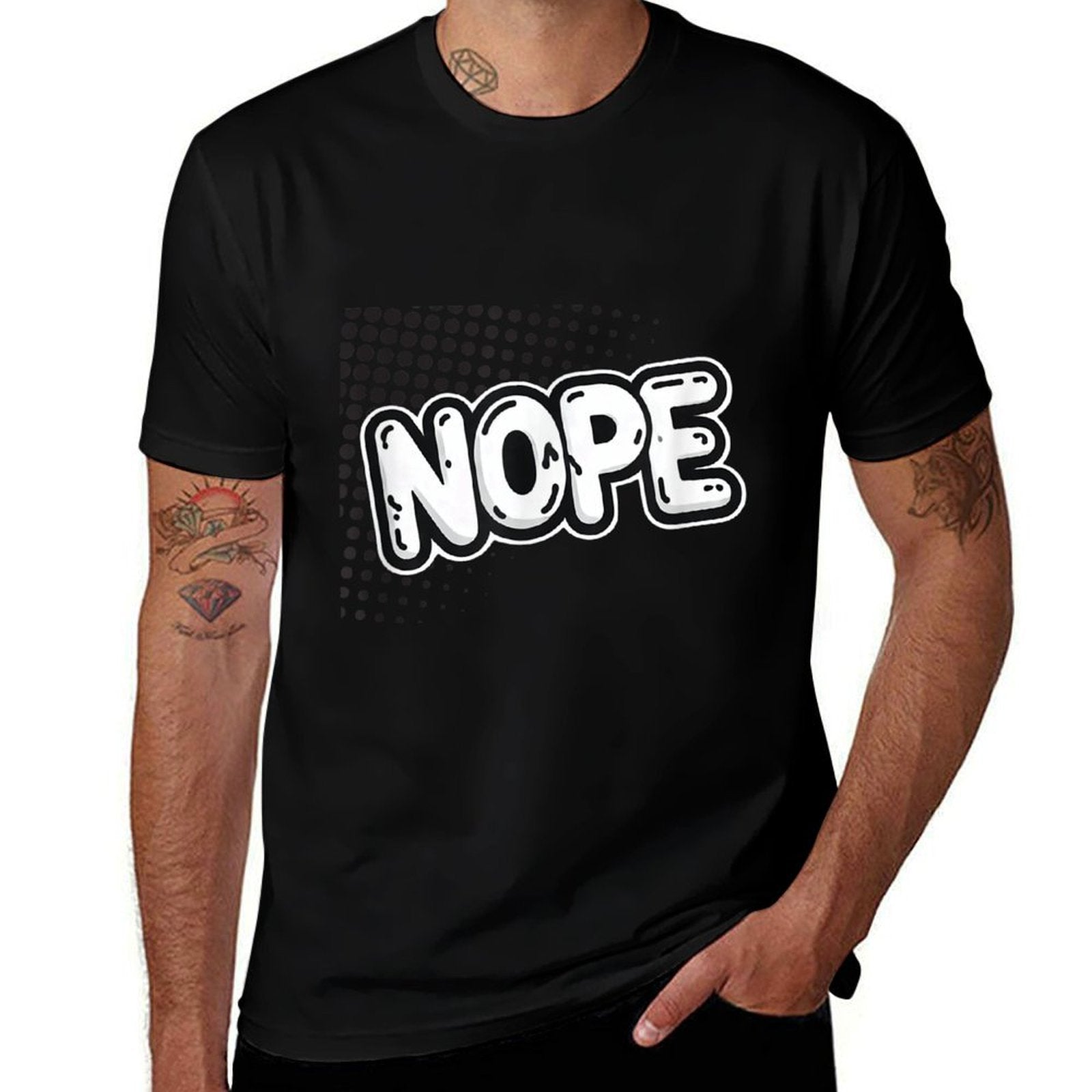 Funny, Bold Nope Comfortable T-Shirt