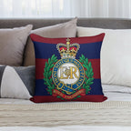 Royal Engineers Cap Badge Soft Hidden Zipper Throw Pillow