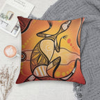 Australian Aboriginal Art Soft Style Accent Throw Pillow