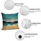 Peacock Vista Soft Easy Maintenance Throw Pillow