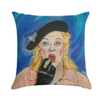 Jane at The Mirror Soft Fade-Resistant Throw Pillow