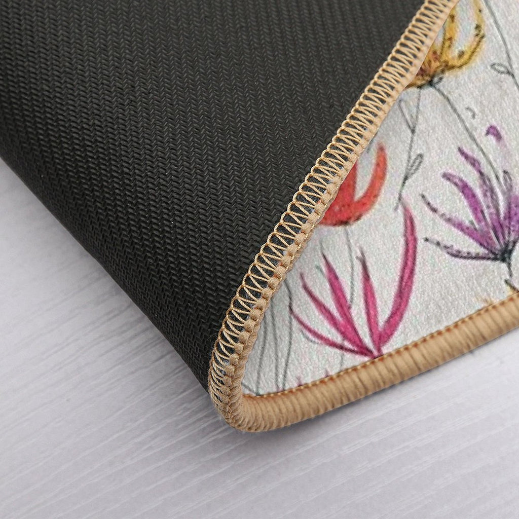 Wave of Flowers  Repositionable Bath Mat