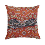 Australian Aboriginal Art Soft Ultra-Soft Texture Throw Pillow
