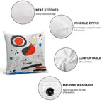 Joan Miro Original Lithograph from Derriere Le Miroir 1964 Soft Home Decor Throw Pillow