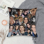 Timothée Chalamet Collage 2.0 Soft Short Plush Fabric Throw Pillow