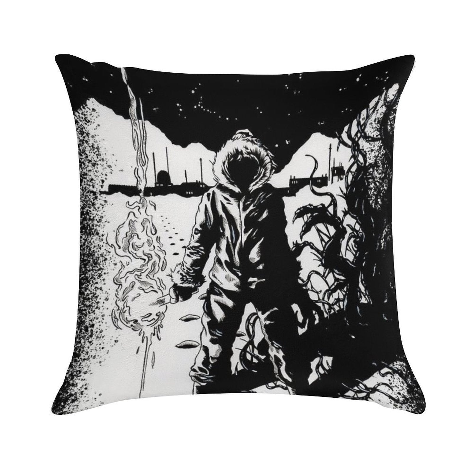 The Thing Soft Short Plush Fabric Throw Pillow