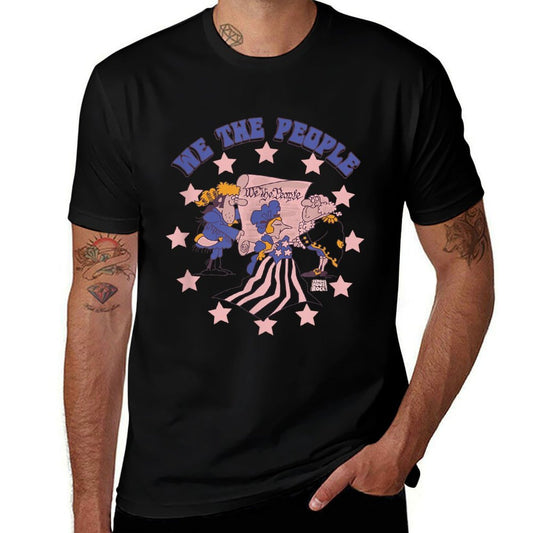 Schoolhouse Rock! The Preamble Constitution America Rock  Eco-friendly Material T-Shirt