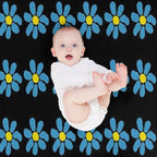 James Daisy Easy Care Throw Blanket