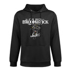 Im Her Broomstick Love Couples Halloween Costume Breathable Fabric Hoodie