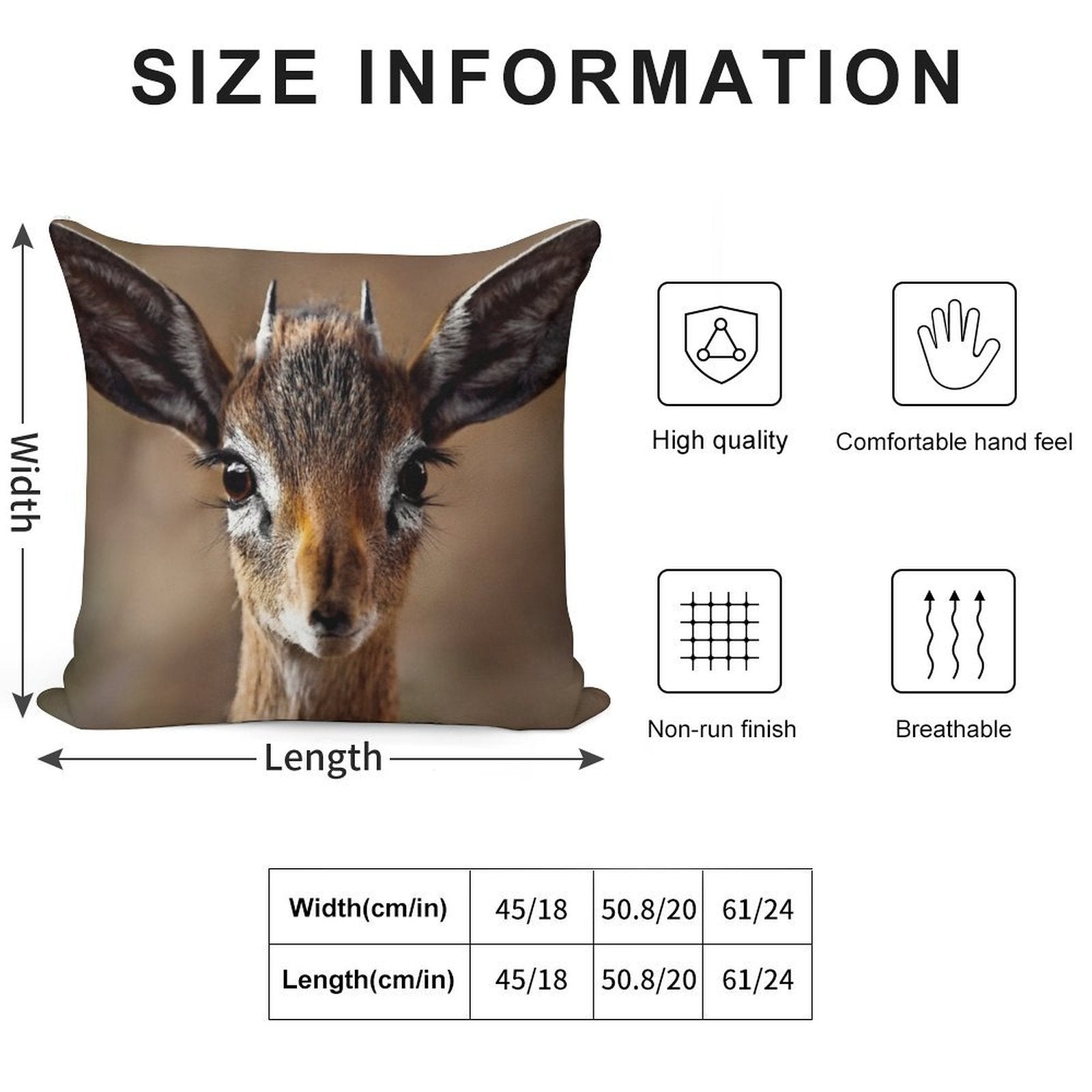 Dik Dik- Smallst Antelope of South Africa Soft Anti-Pilling Throw Pillow