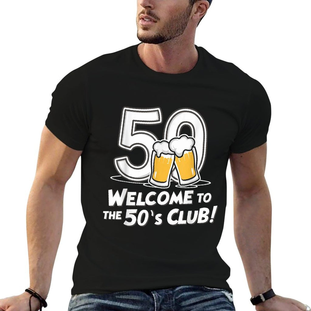 50th Birthday 50 Years Welcome to The 50's Club  Heathered Texture T-Shirt