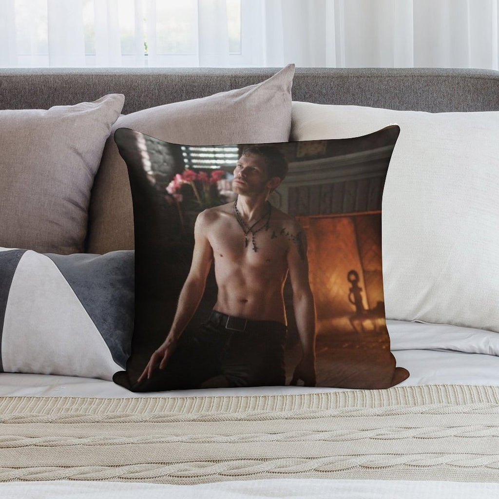 Klaus Mikaelson Soft Luxury Feel Throw Pillow