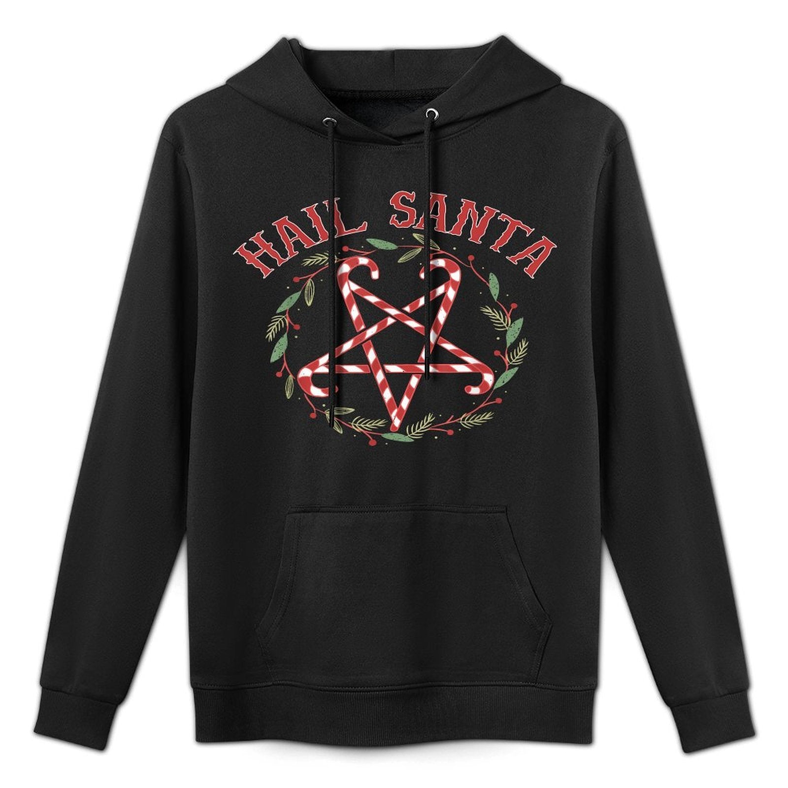 Hail Santa Christmas Krampus Clothing Colorfast Hoodie