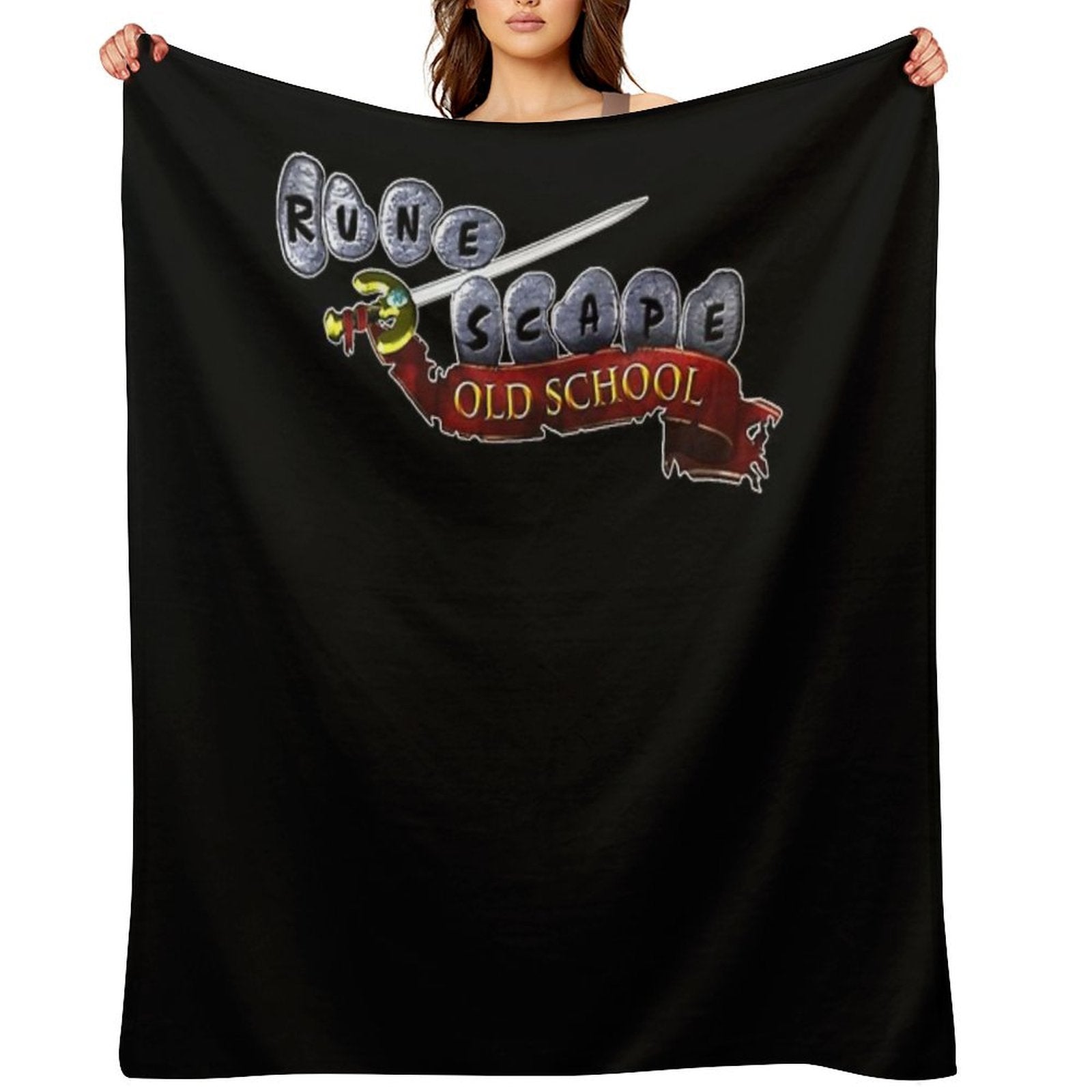 Runescape Oldschool Logo Bes Men Essential T-Shirt Versatility Throw Blanket