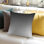 SHADES OF GREY - Minimalist Black to White Gradient Ombre Soft Skin-Friendly Throw Pillow