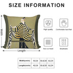 LADY OF THE CHESS Art Deco Beauty Fashion Soft Shrink-Resistant Throw Pillow